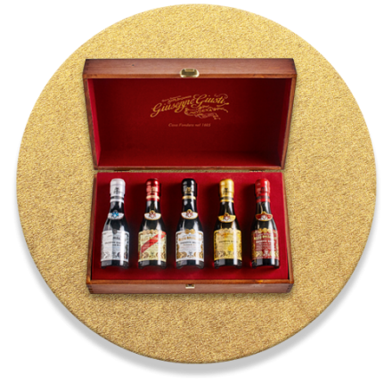 GIUSEPPE GIUSTI Geschenkbox Aceto Balsamico, 5 x 100 ml, im Wert von 149.-